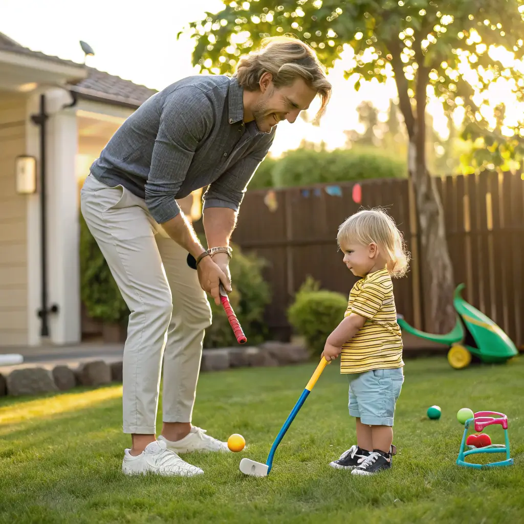 A collage of the best toddler golf sets on the market, showcasing their unique features and vibrant colors.